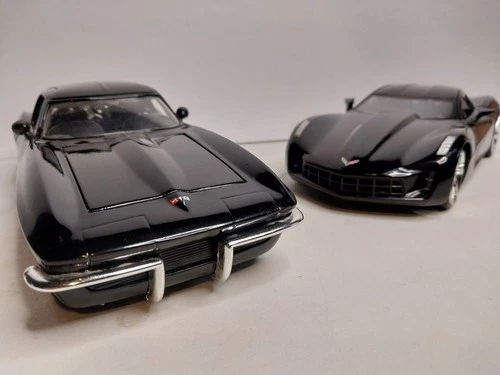 Jada Toys 1:24 Black Chevrolet Corvette Collection Lot